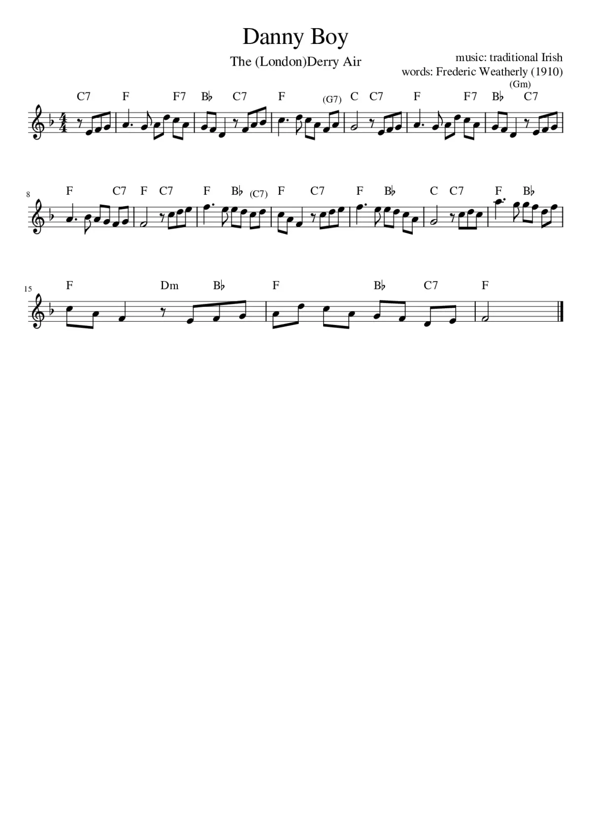 danny boy - Page 1