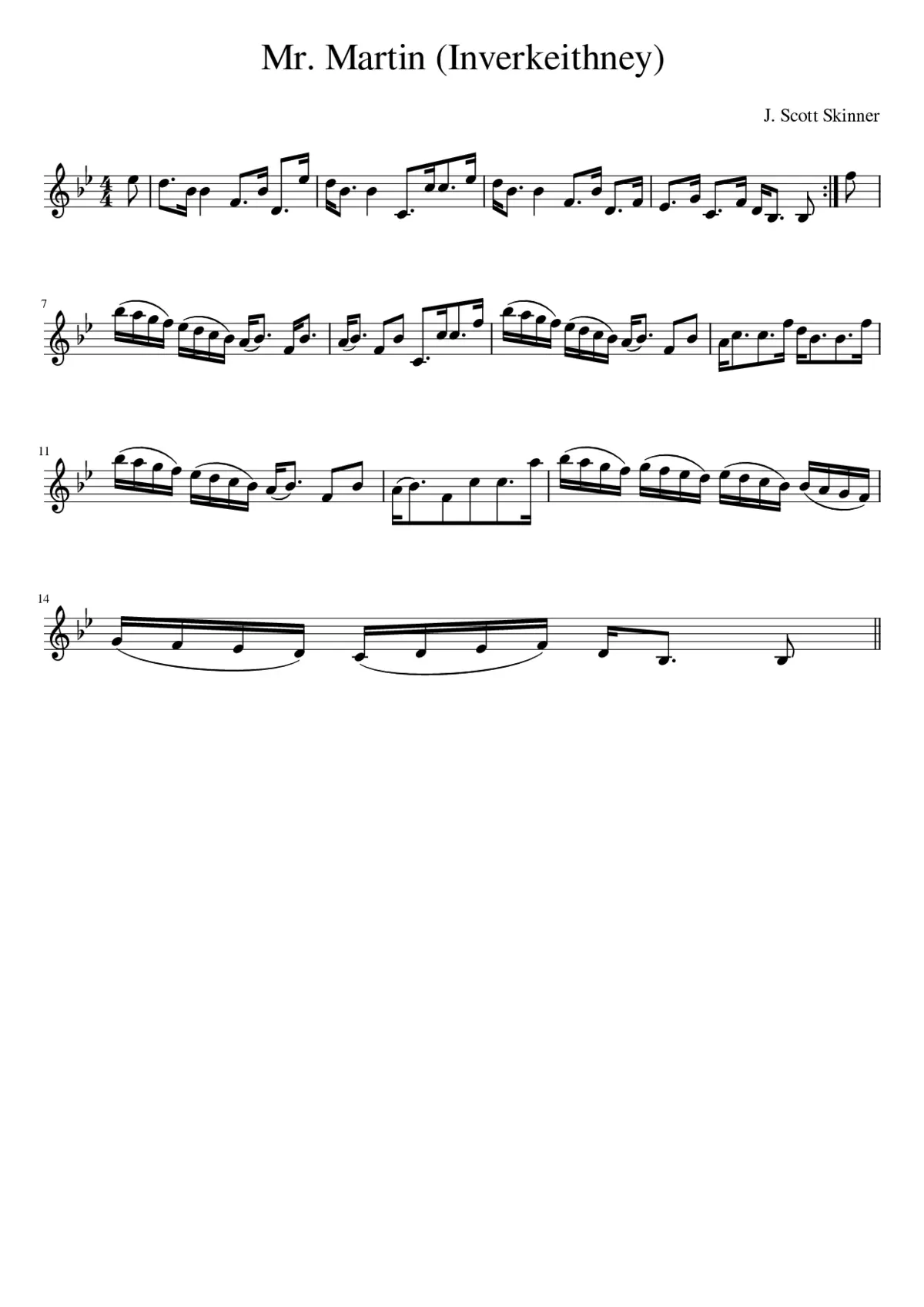 Mr. Martin (Inverkeithney) - Page 1