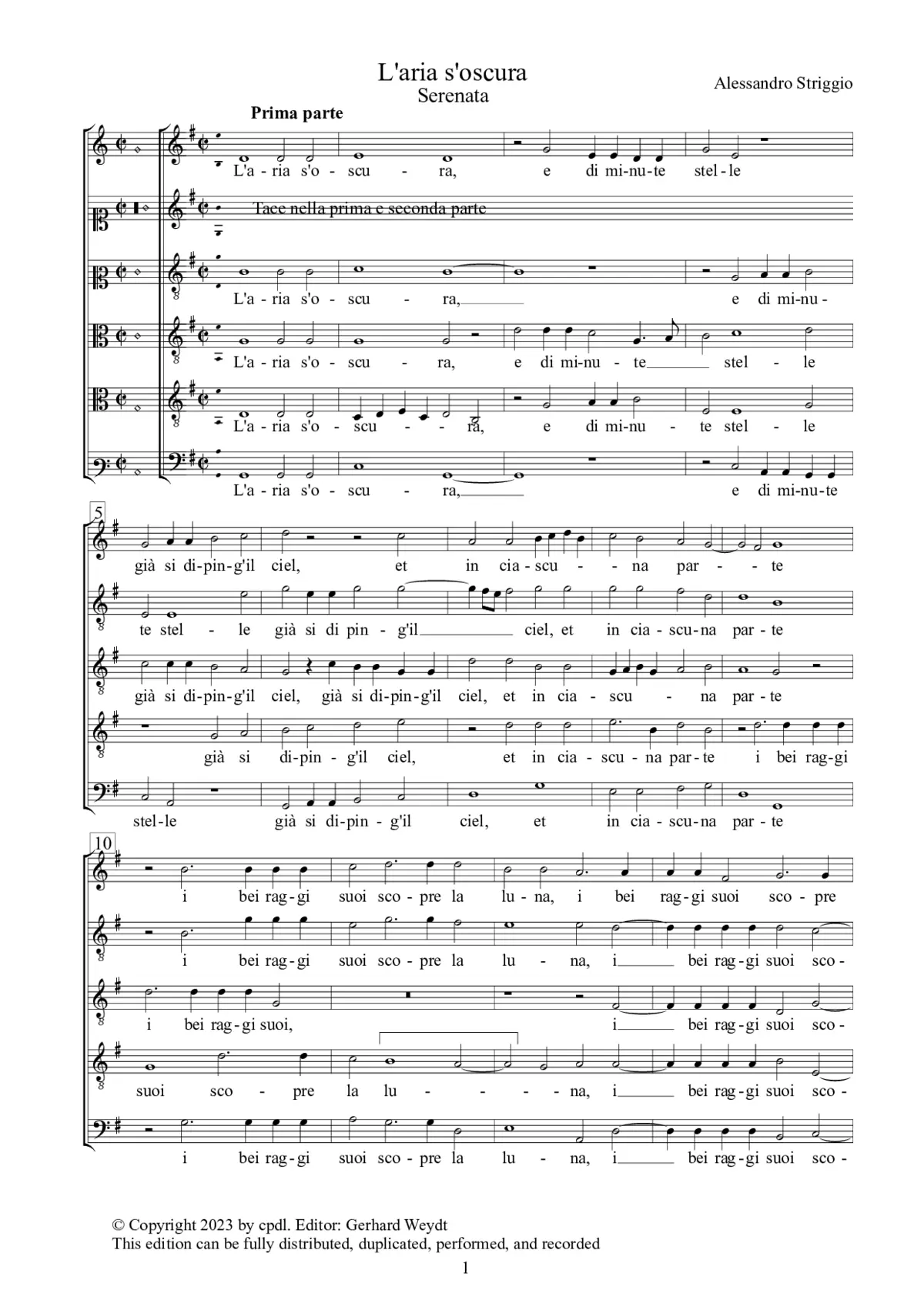 L'aria s'oscura - Page 1