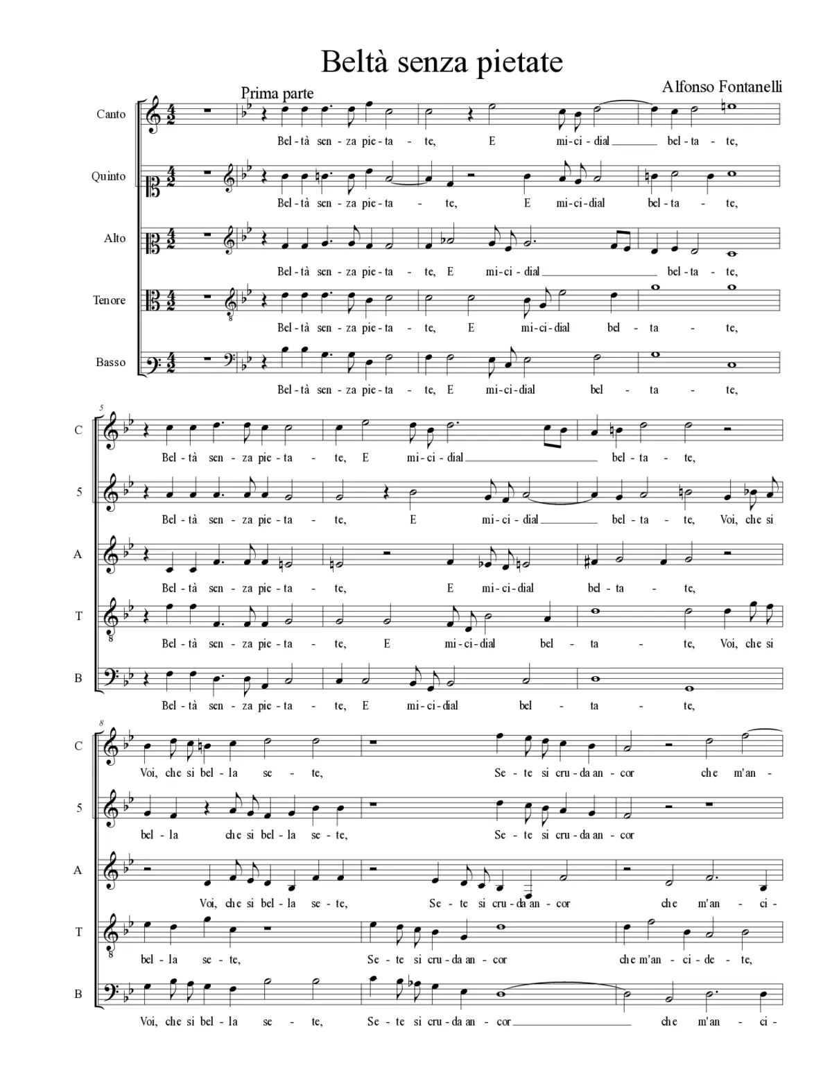 Beltà senza pietate - Page 1