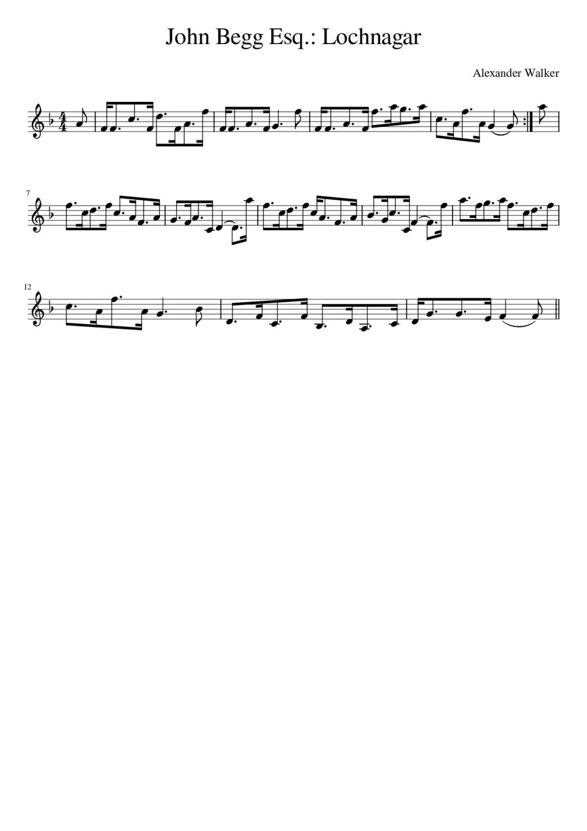 John Begg Esq.: Lochnagar - Page 1