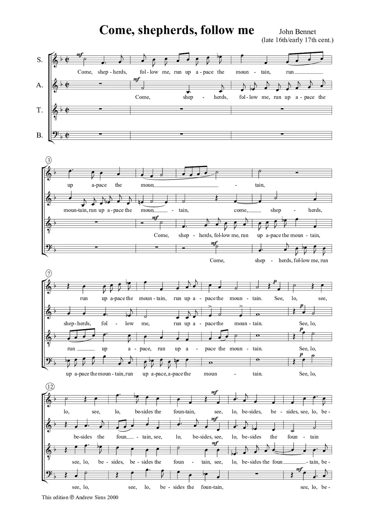 Come shepherds, follow me - Page 1