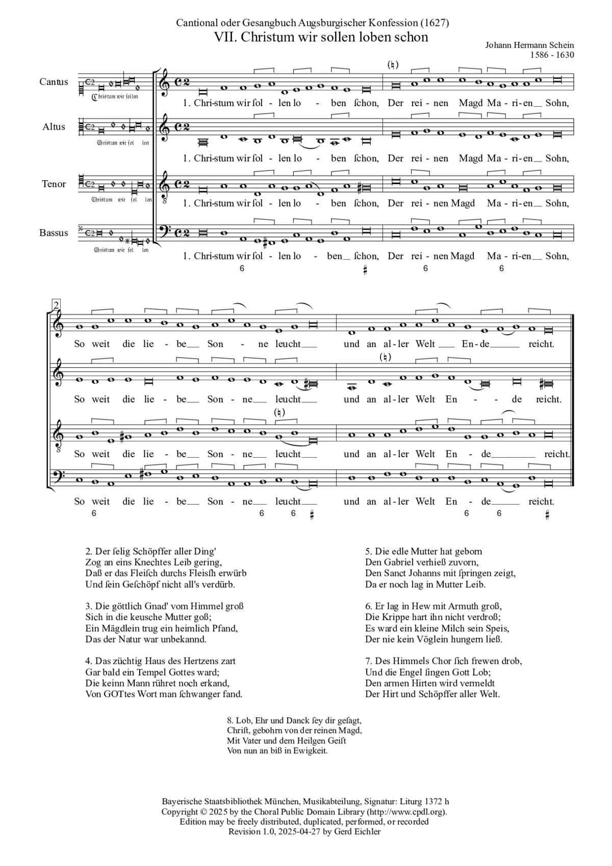 Christum wir sollen loben schon - Page 1