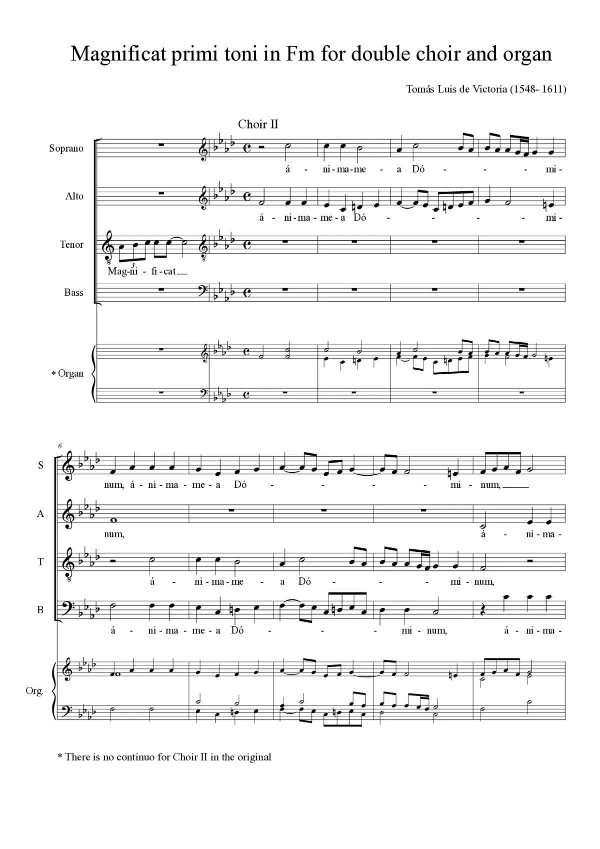 Magnificat Primi Toni (all) - Page 1