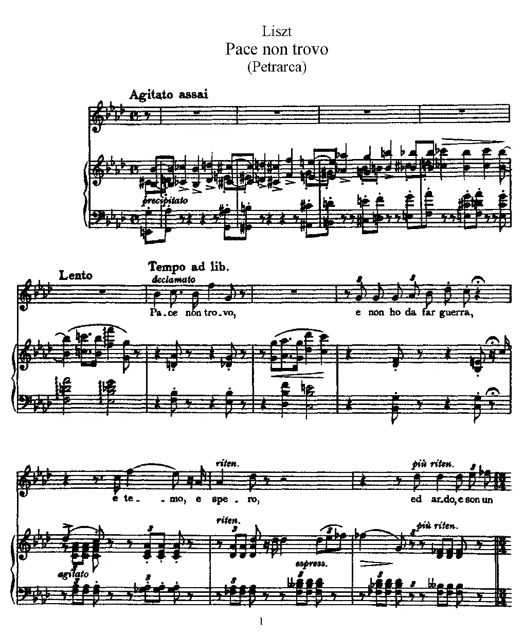 3 Sonetti del Petrarca - Page 1