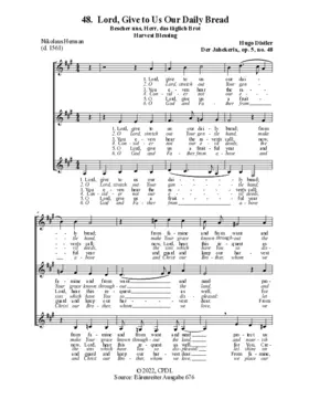 Bescher uns, Herr, das täglich Brot