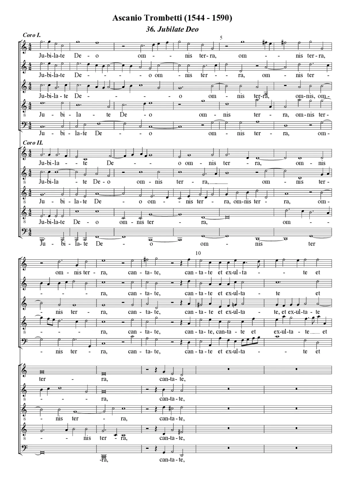 Jubilate Deo a 10 - Page 1