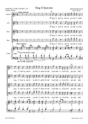 Sing, O heavens
