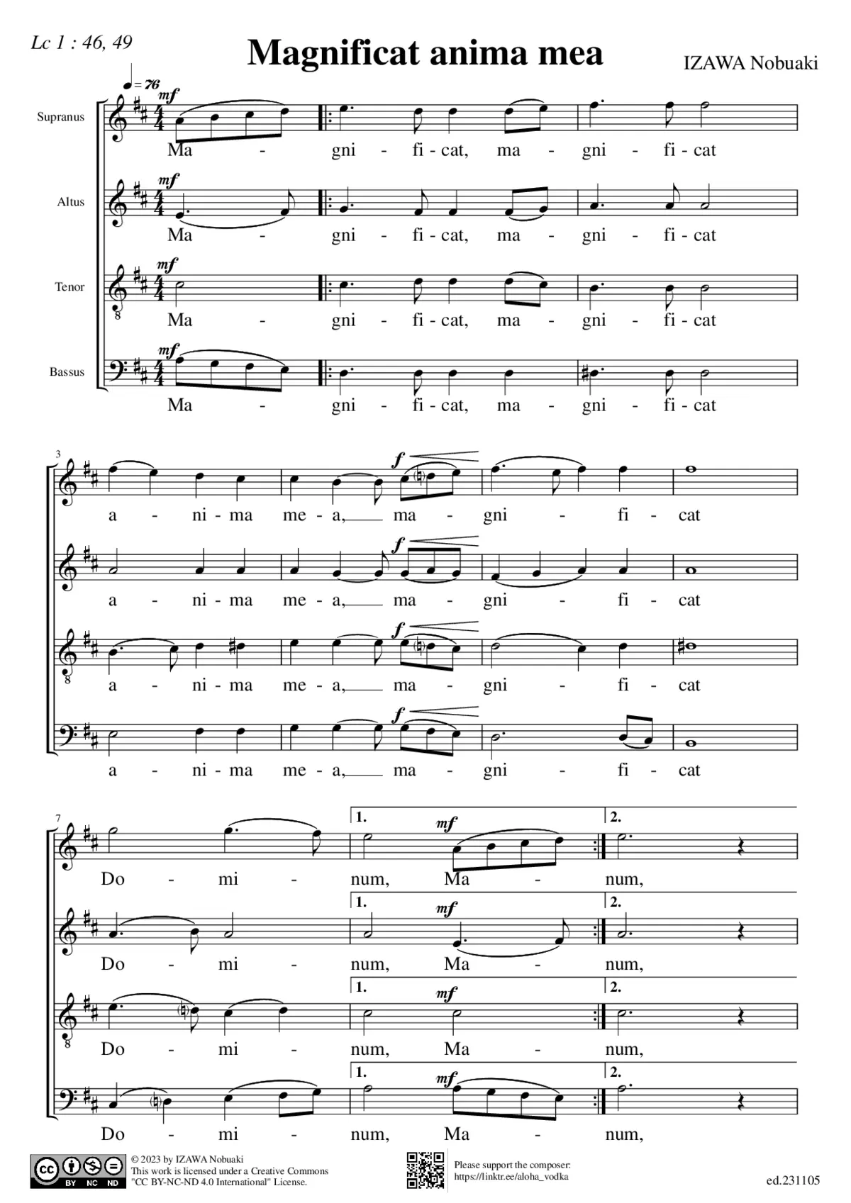 Magnificat anima mea - Page 1