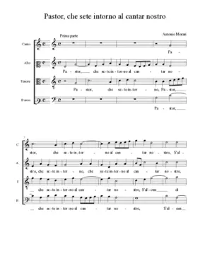 Pastor, che sete intorno al cantar nostro