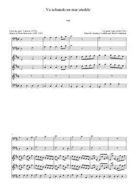 Vo solcando un mar crudele