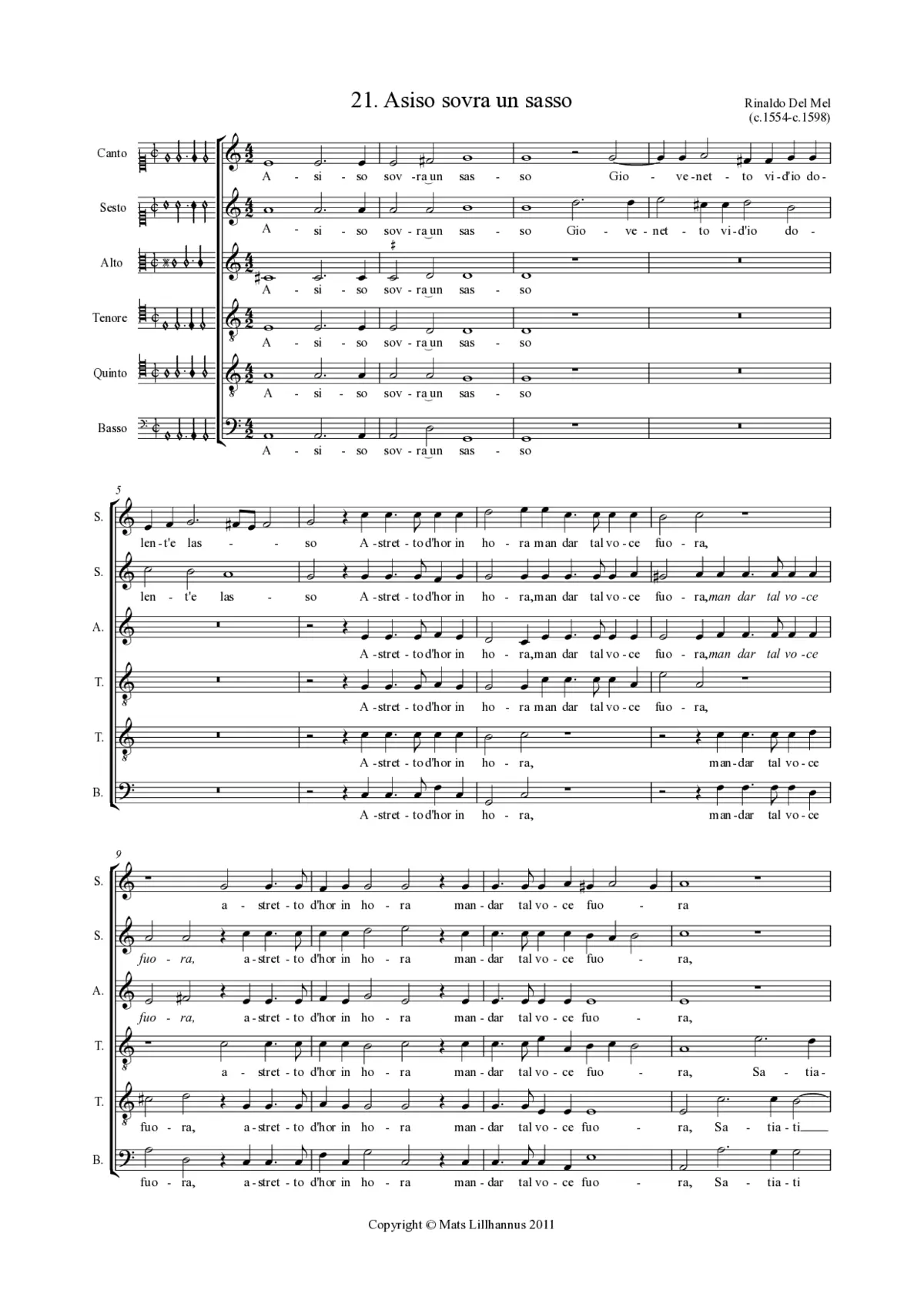 Asiso sovra un sasso - Page 1