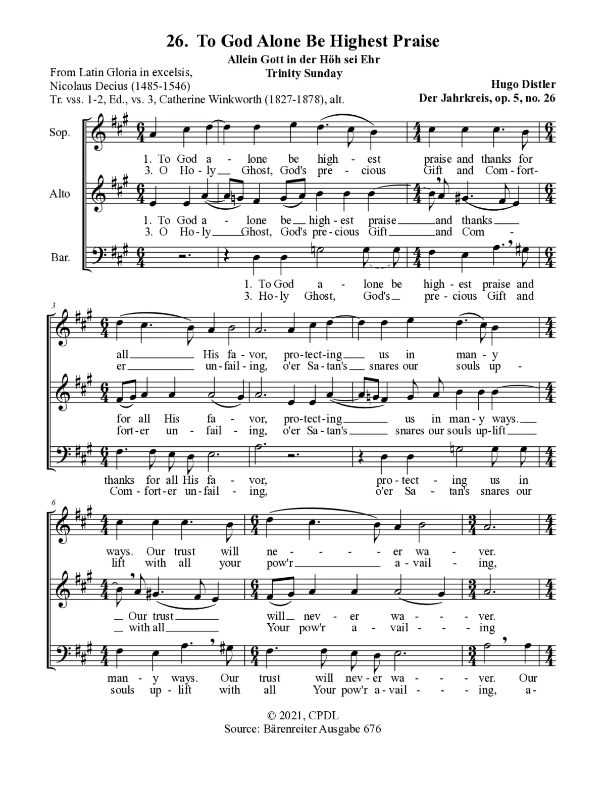 Allein Gott in der Höh sei Ehr - Page 1