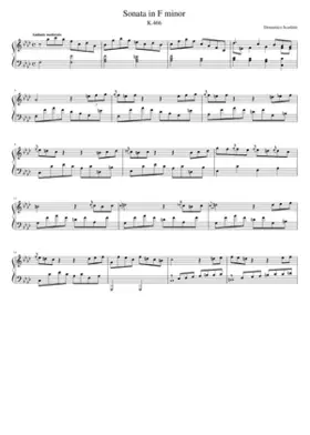 Keyboard Sonata in F minor K.466