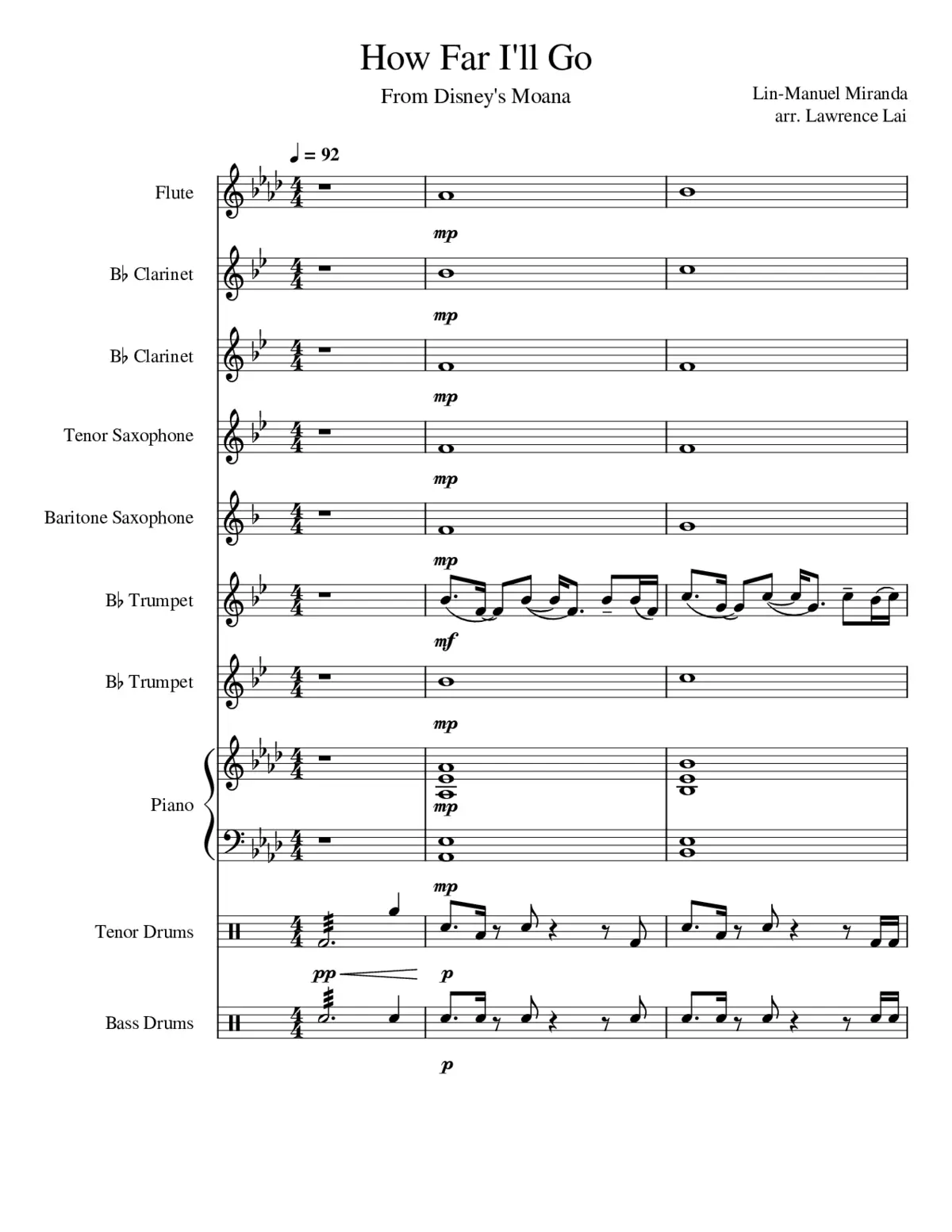 How Far I'll Go - Page 1