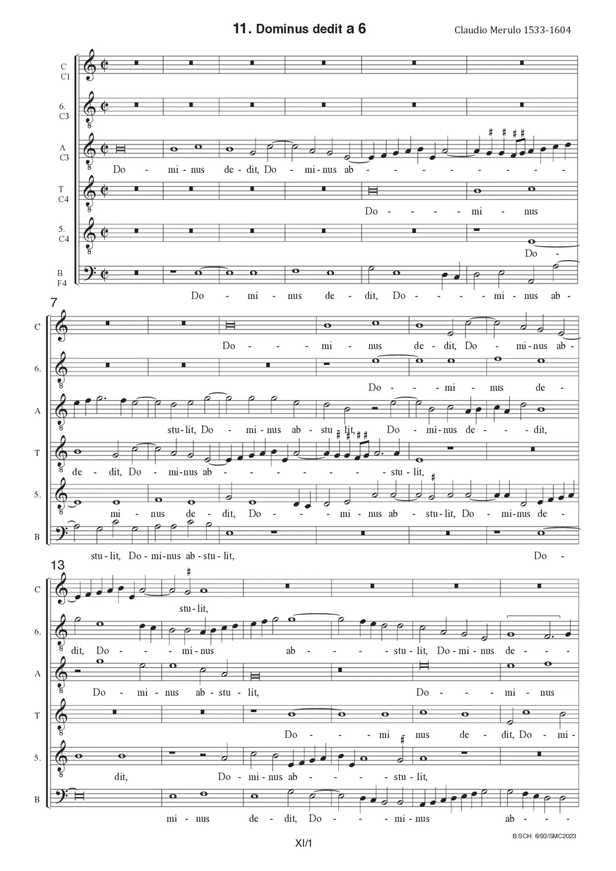 Dominus dedit a 6 - Page 1