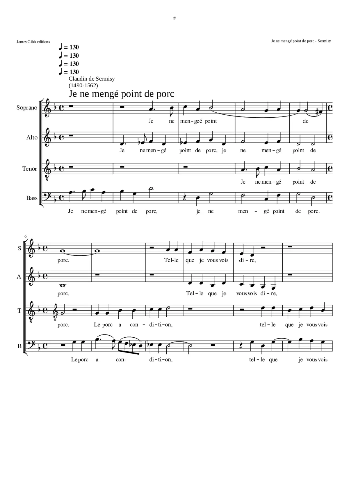 Je ne menge point de porc - Page 1