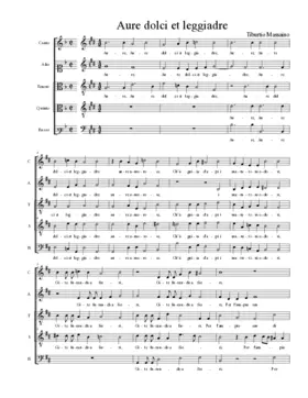 Aure dolci et leggiadre