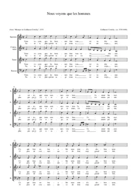 Nous voyons que les hommes