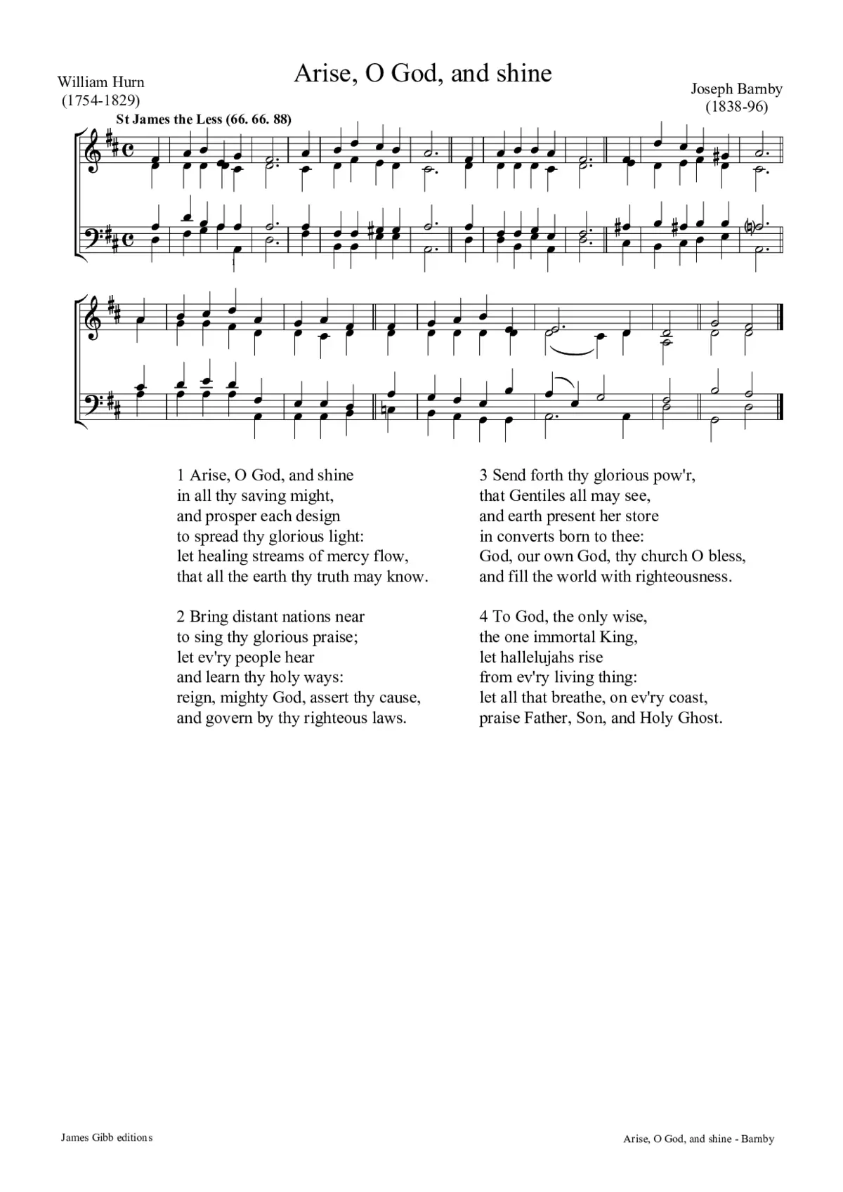 Arise, O God, and shine - Page 1