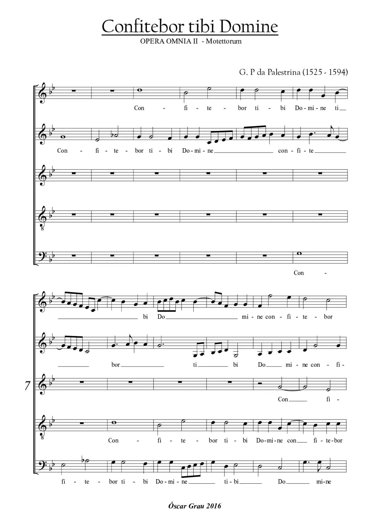 Confitebor tibi Domine a 5 - Page 1