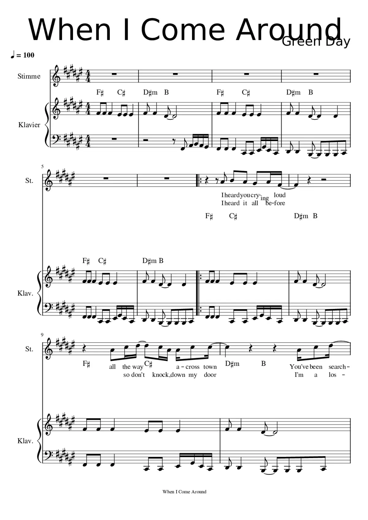 when i come around - Page 1