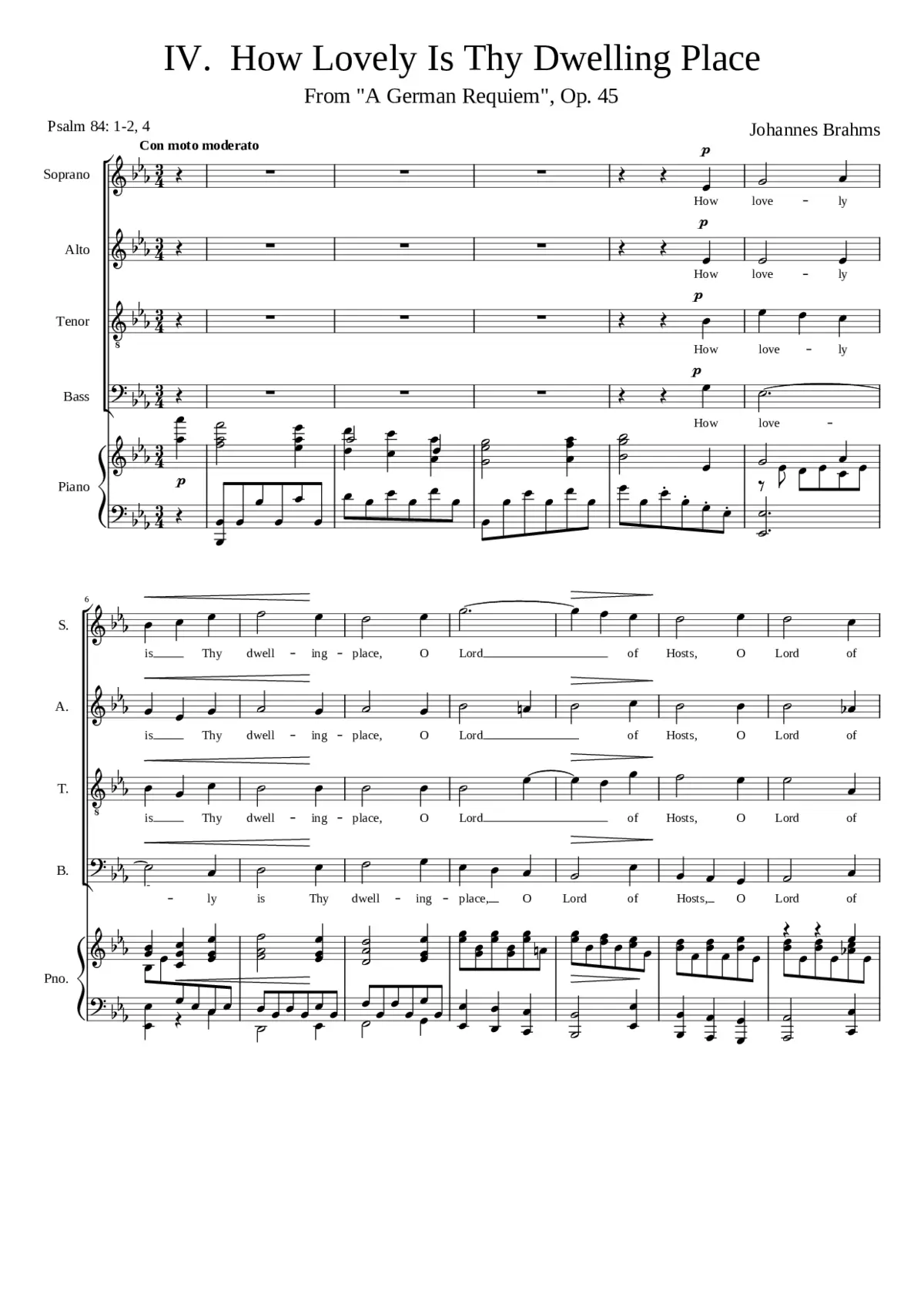 Ein deutsches Requiem Op.45 - Page 1