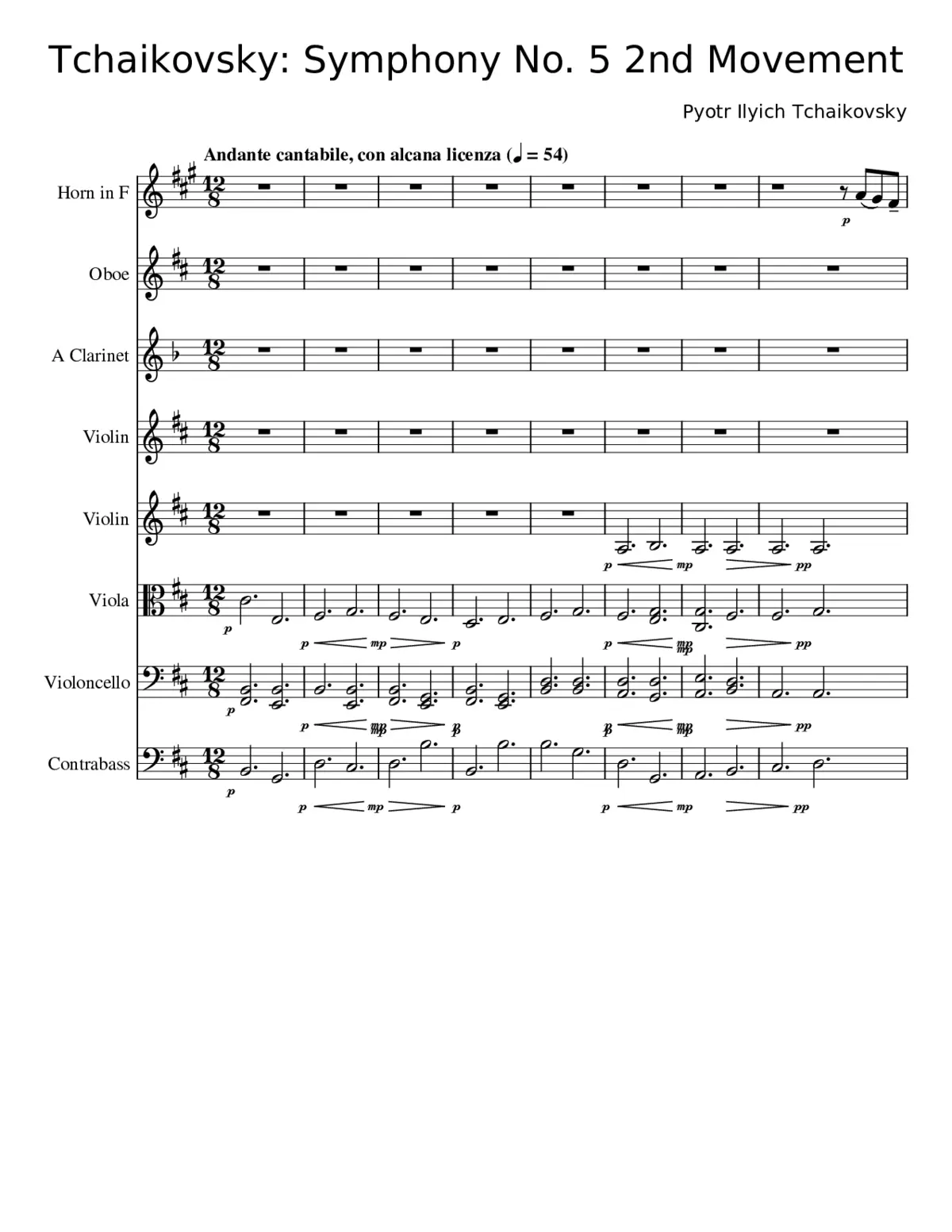 Symphony No.5 Op.64 - Page 1
