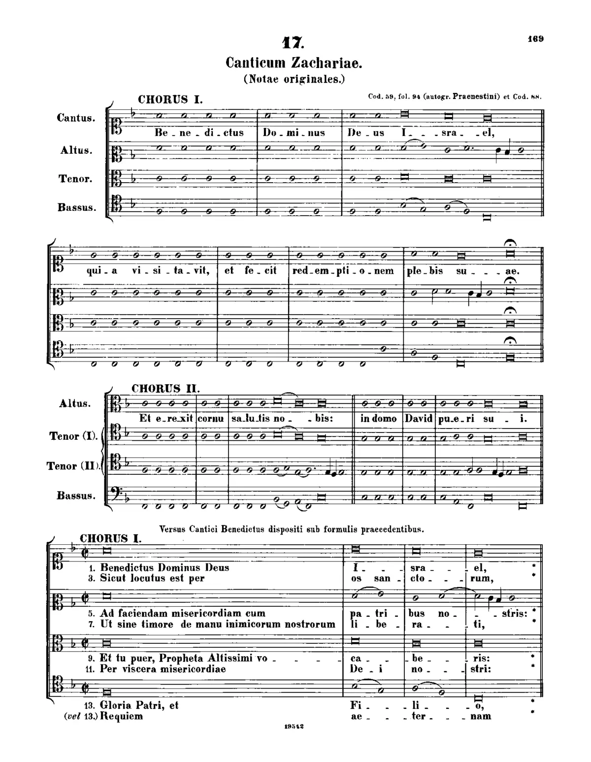 Benedictus Dominus Deus Israel, IGP 662 - Page 1