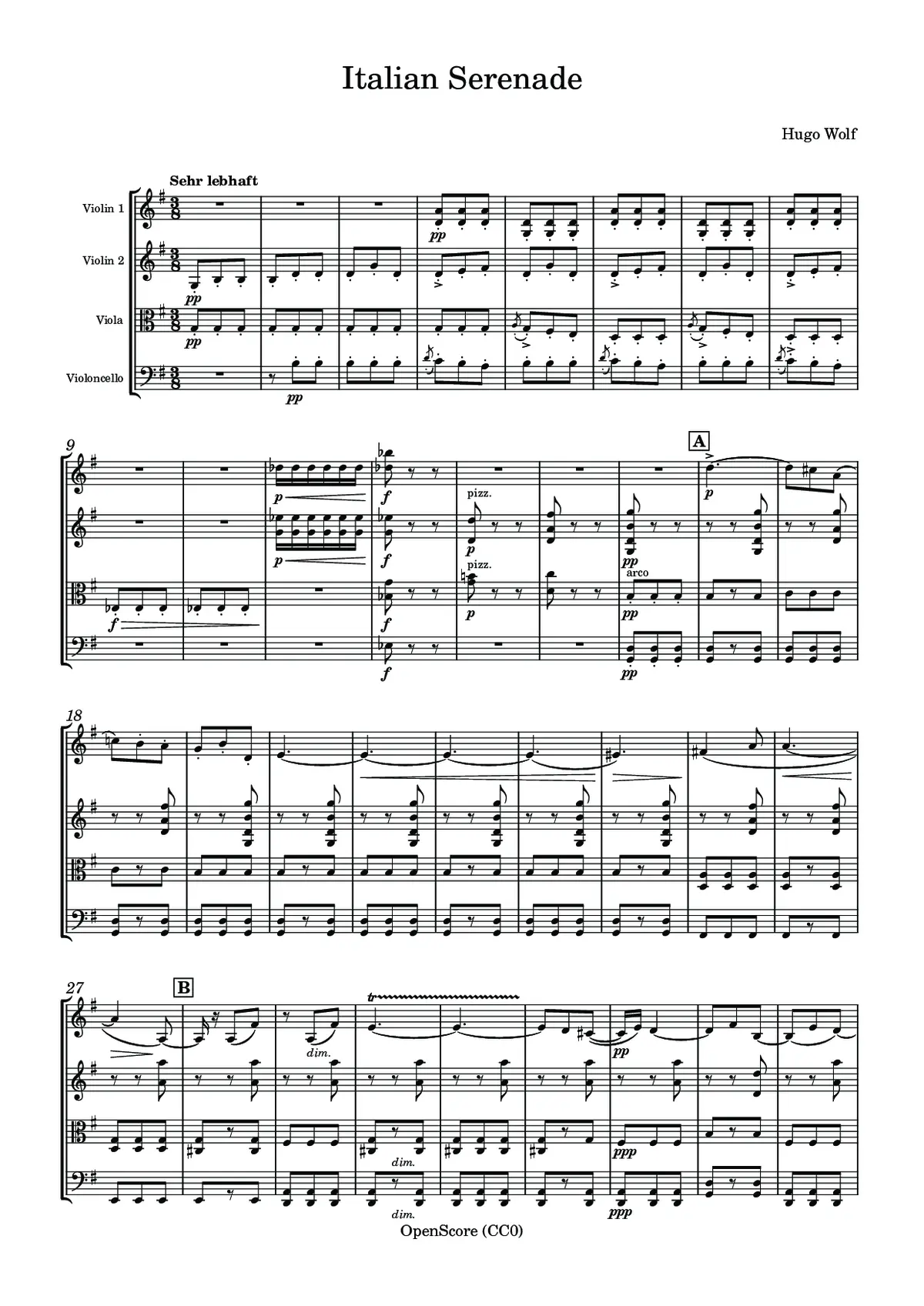 Italian Serenade - Page 1
