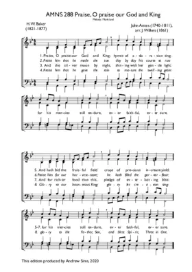 Praise, O praise our God and King