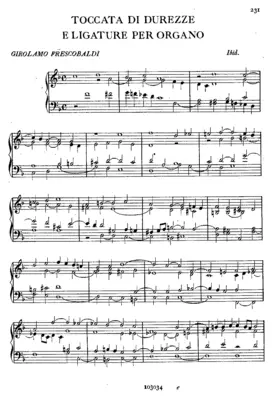 Toccata di durezze e ligature per organo