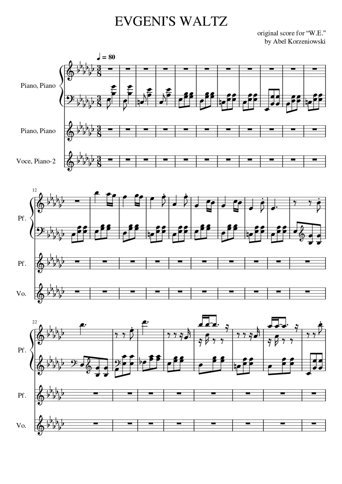 Evgeni's Waltz - Page 1