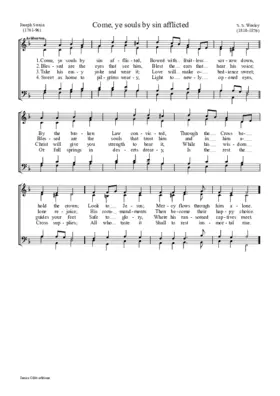Come, ye souls by sin afflicted