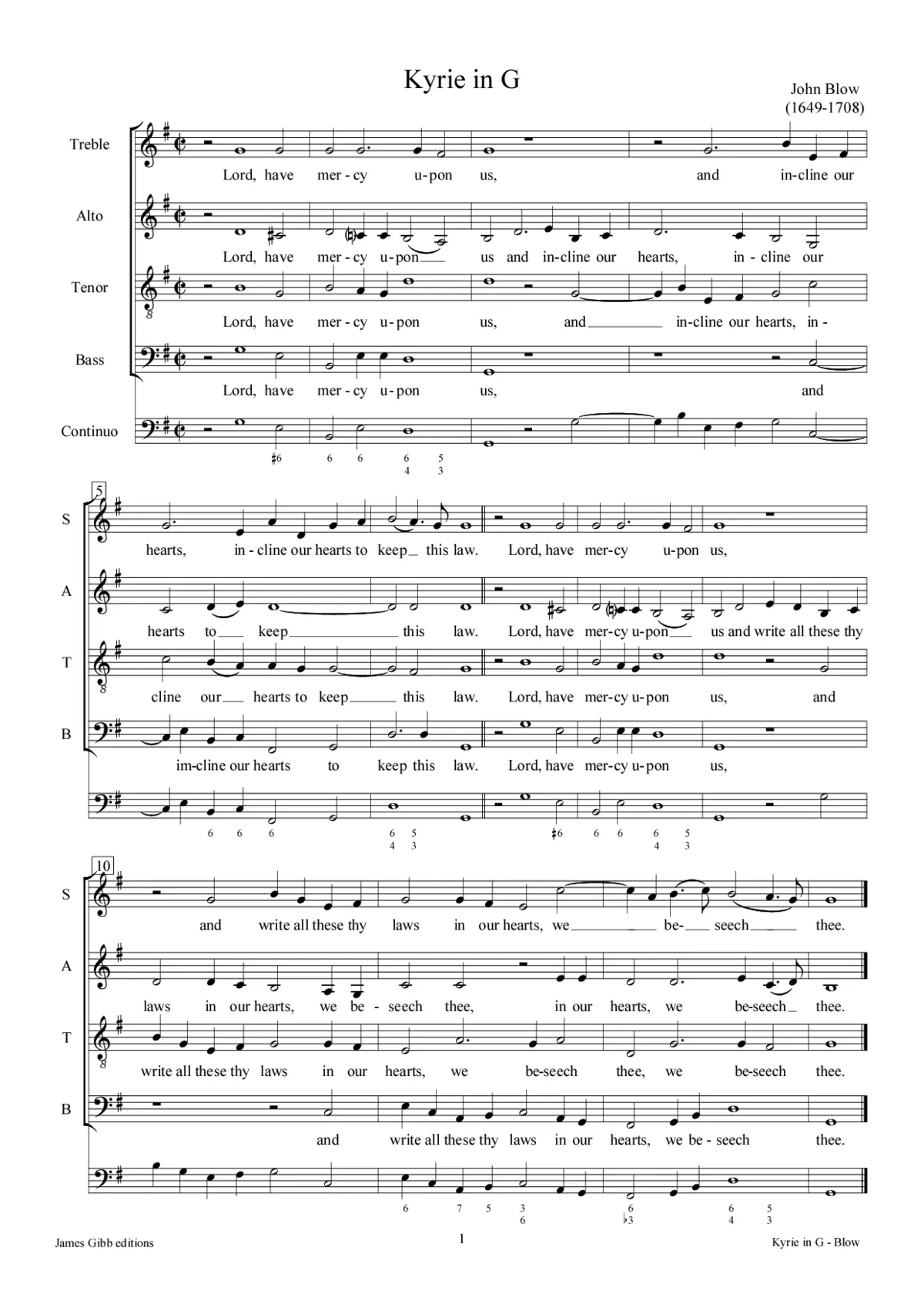 Kyrie in G - Page 1