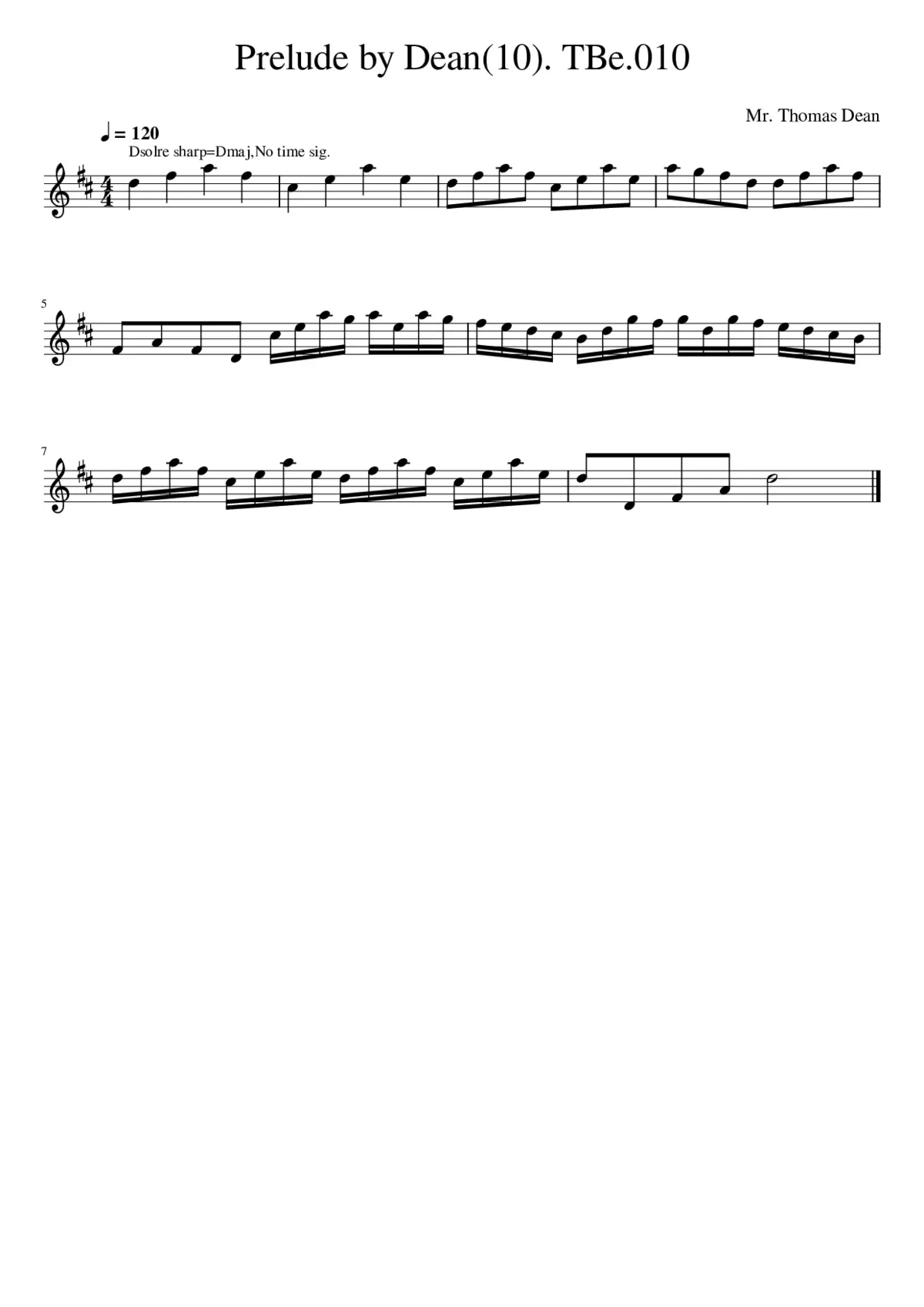 Prelude by Dean(10). TBe.010 - Page 1