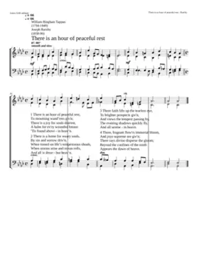 There is an hour of peaceful rest