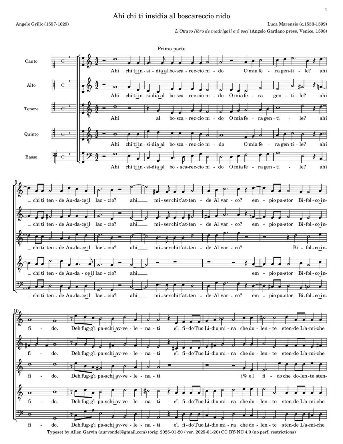 Ahi, chi ti insidia - Page 1