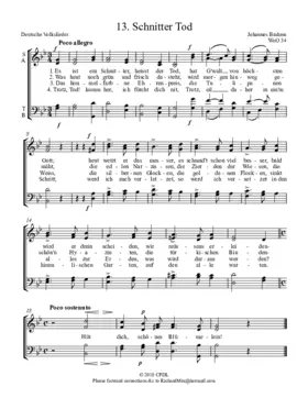 Schnitter Tod, WoO 34, 13
