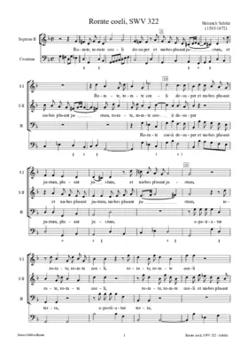 Rorate, rorate coeli, SWV 322