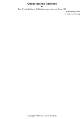 Quem vidistis Pastores