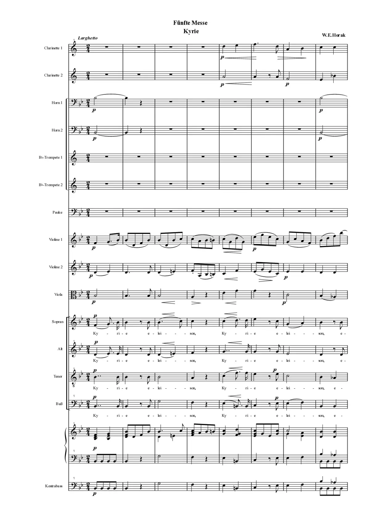 Missa No. 5 in Bb Major - Page 1