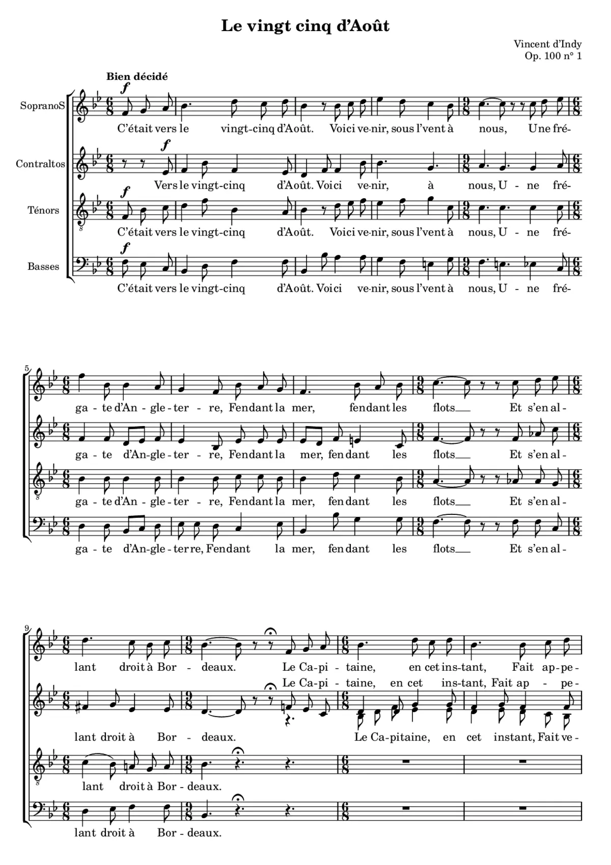 Le vingt cinq d'août - Page 1