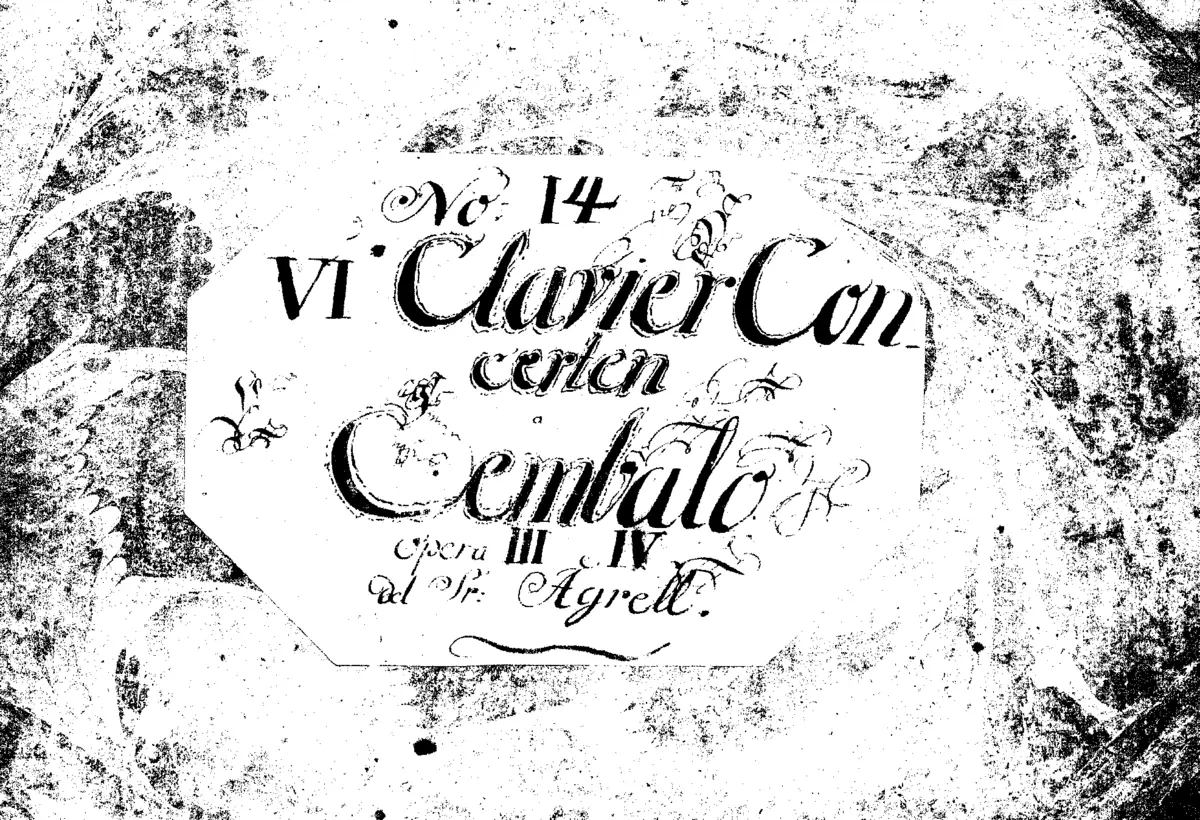 III Concerti a Cembalo obligato, Violino I:mo, Violino II:do, Alto Viola e Violoncello - Page 1