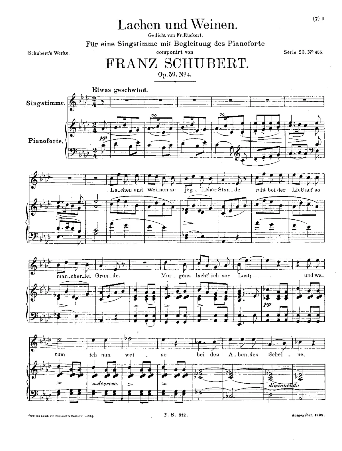 Lachen und Weinen - Page 1