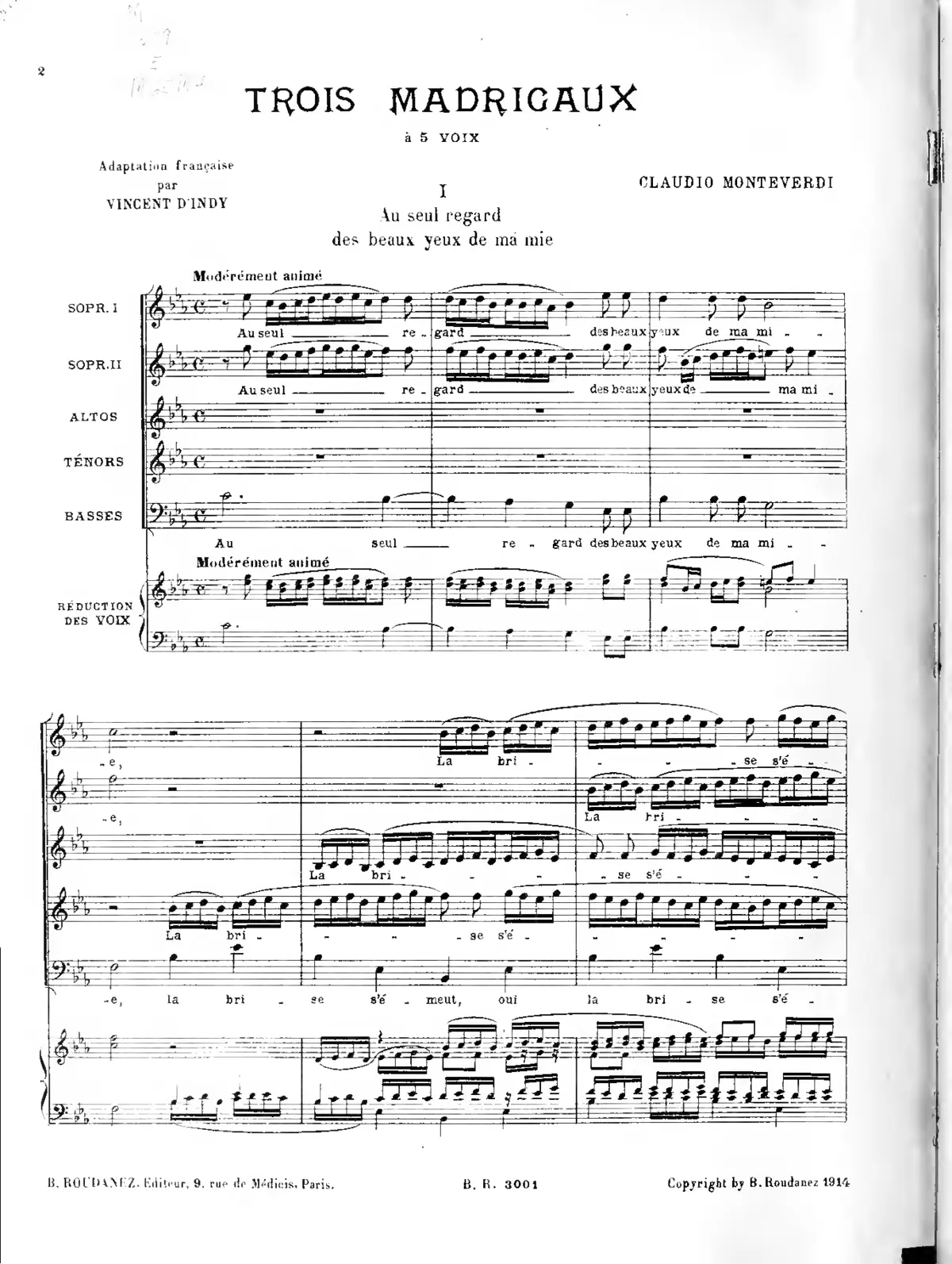 A un giro sol de’ bell’ occhi lucenti - Page 1