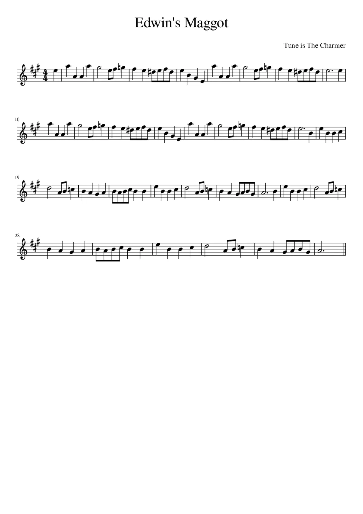 Edwin's Maggot - Page 1