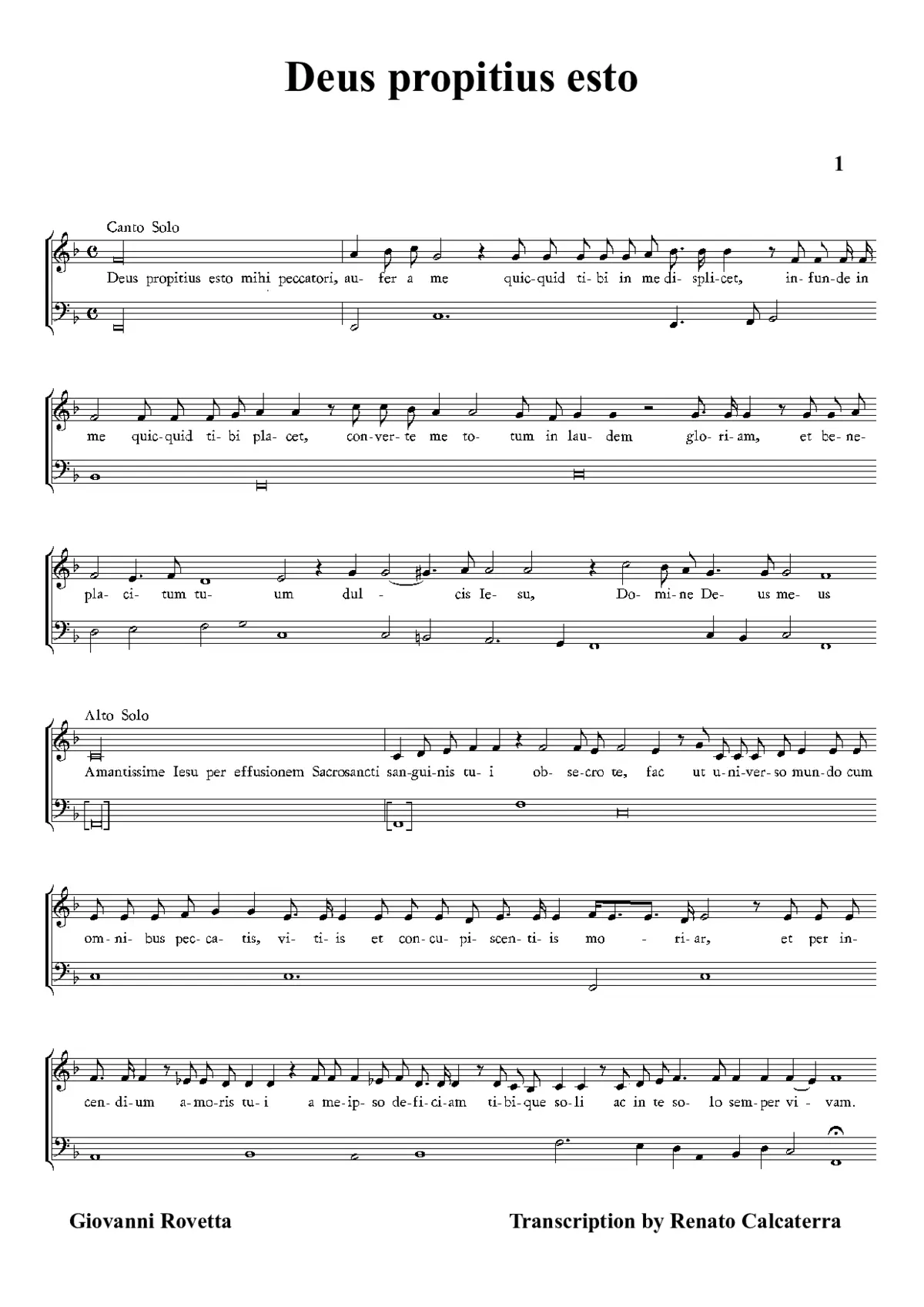 Deus propitius esto - Page 1
