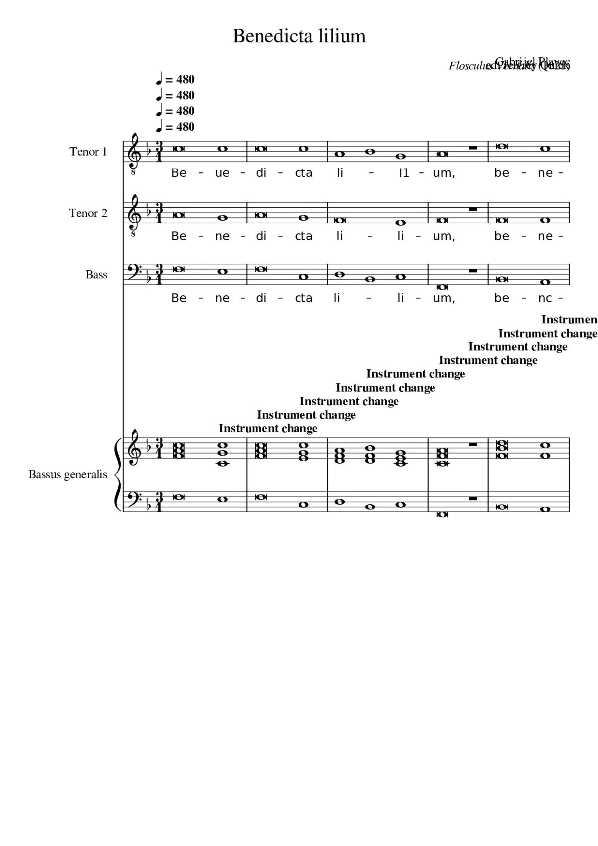 Benedicta lilium - Page 1