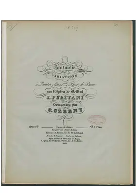 Fantaisie et Variations sur 'I puritani'